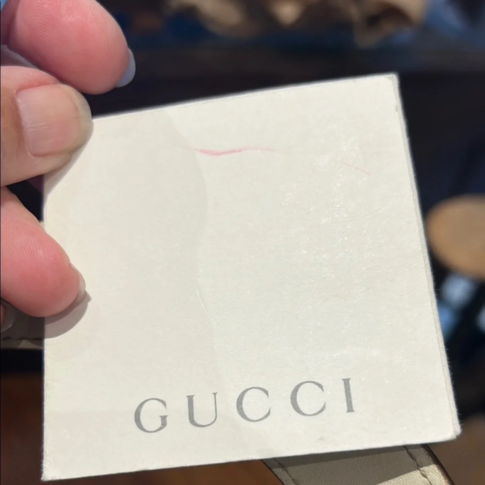 RARE Gucci Cream GG Supreme Leather and Canvas Tote  STUNNING - Picture 12 of 13